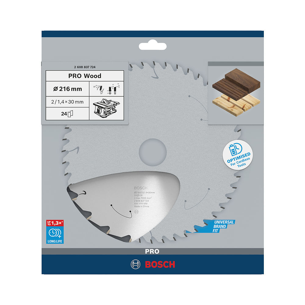 Disco de Serra Circular STD For Wood 24 Dentes Bosch 76574_0